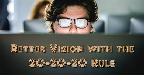 20 20 20 Rule For Better Vision Walmart Eye Doctors In Murfreesboro