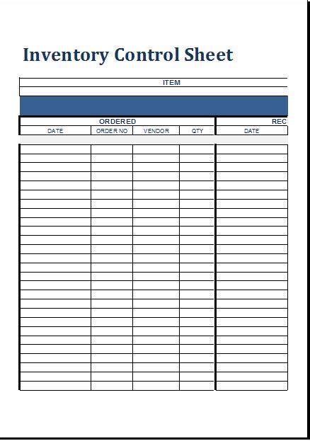 20 Inventory Checklist Template Excel Doctemplates