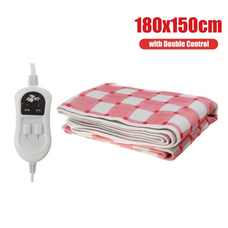 220V Electric Heated Blanket Warm Winter Heater Heating 4 Sizes With