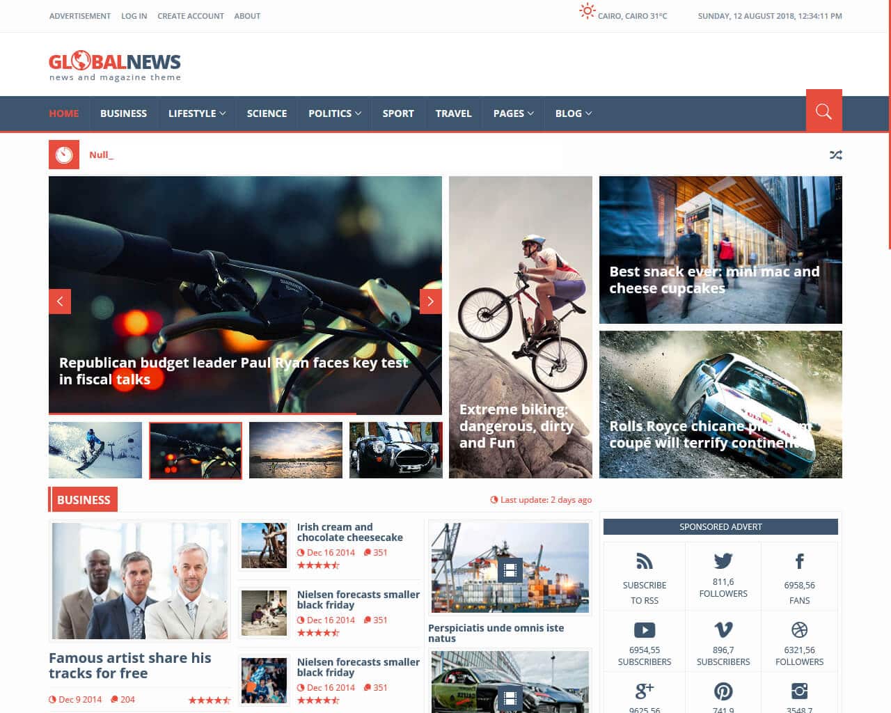 37 Free News Website Templates That Follows Leading News Site Design