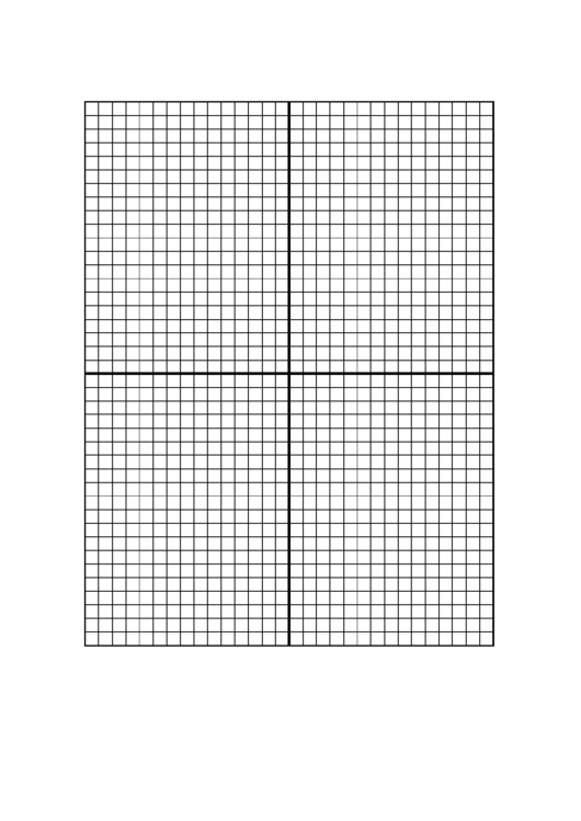 5X5 Graph Paper With Centered Xy Axis 5 Lines Inch Download Printable