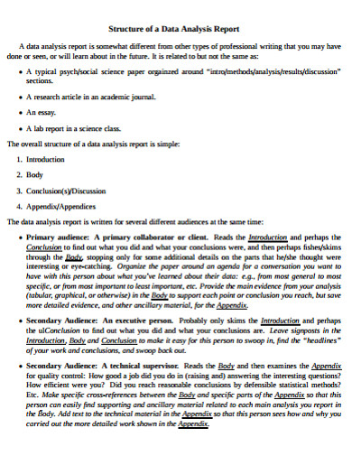 6 Data Analysis Report Templates Pdf Word Pages