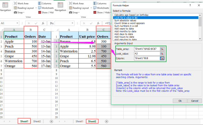 A Step By Step Tutorial On A Vlookup Between Two Workbooks