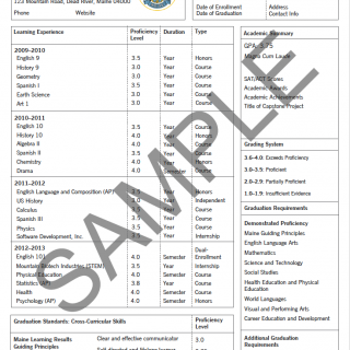 Academic Transcripts Latest