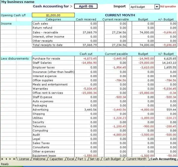 Accounting Working Papers Excel Templates Hq Template Documents