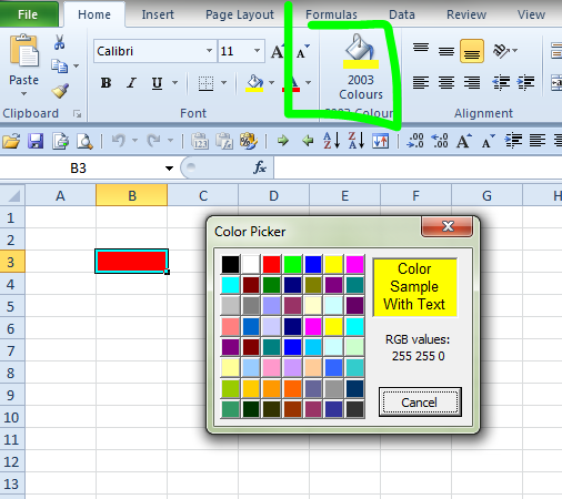 Add Custom Colors In Excel 2010 Super User