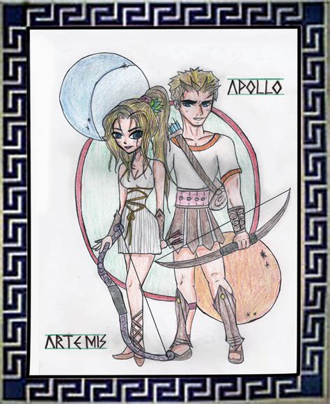 Artemis And Apollo By Dragan Airgid On Deviantart