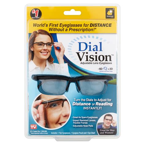 As Seen On Tv Dial Vision Adjustable Vision Eyeglasses Walmart Com