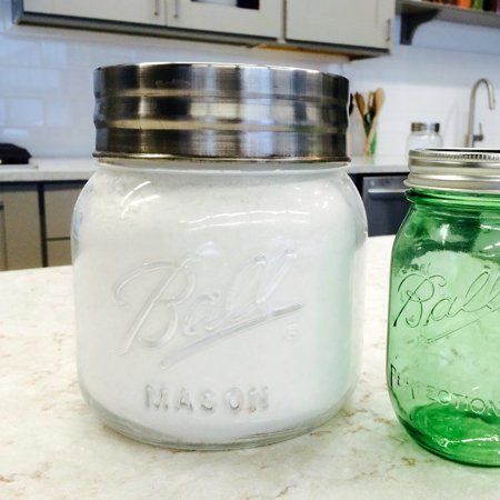 Ball Glass Extra Wide Half Gallon Decorative Mason Jar With Metal Lid