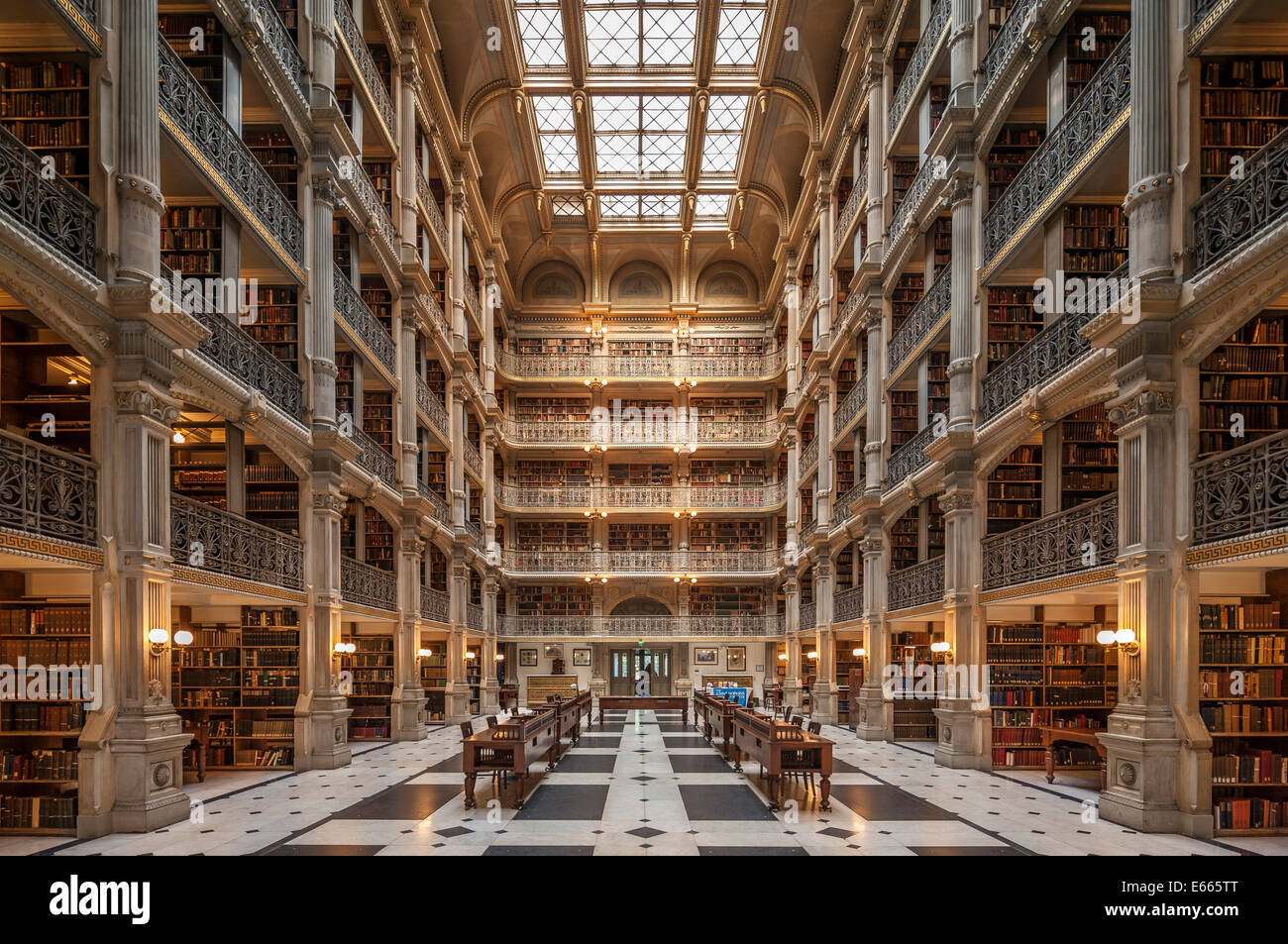 Baltimore George Peabody Library One Of The Most Beautiful Famous