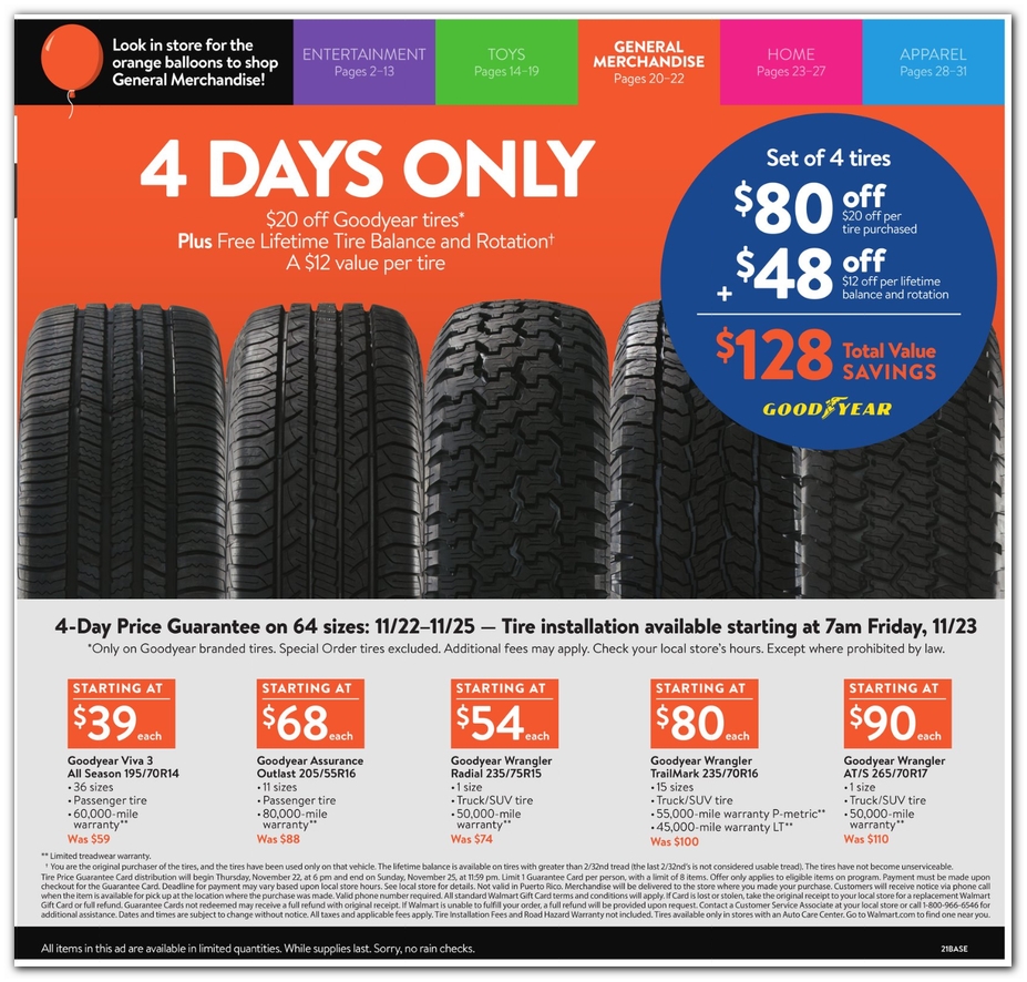 Black Friday 2024 Walmart Tires Keely Melessa