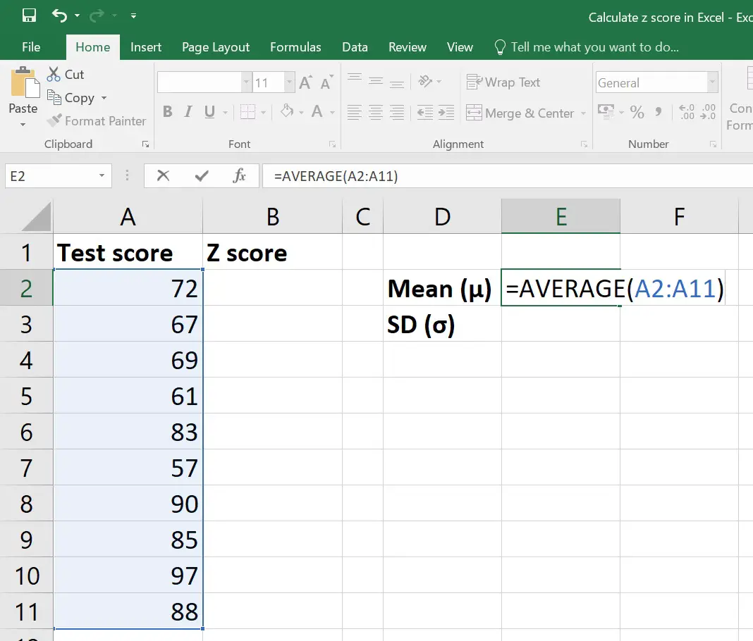 Calculate Z Score In Excel Top Tip Bio