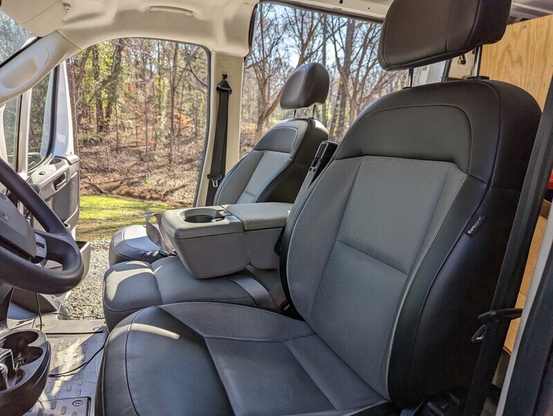 Center Seat For Ram Promaster Van Black