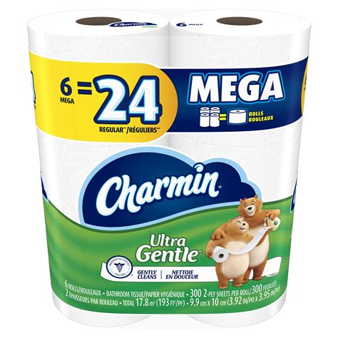 Charmin Ultra Gentle Toilet Paper 6 Mega Rolls Walmart Inventory