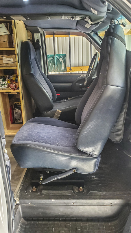 Chevy Astro Camper Van Build Passenger Swivel Seat Seeking Lost Thru