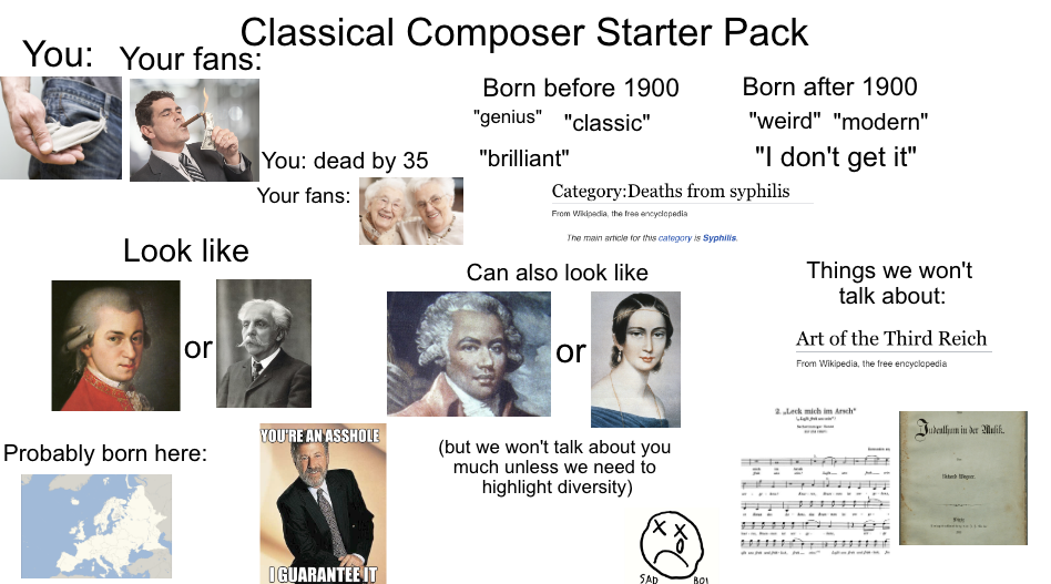 Classical Composer Starter Pack R Starterpacks Starter Packs Know Your Meme