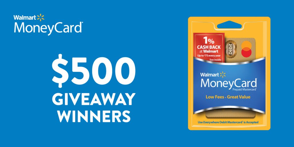 Congratulations To Our 500 Walmart Moneycard Winners