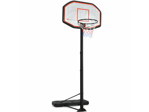 Costway 10Ft 43 Backboard In Outdoor Adjustable Height Basketball