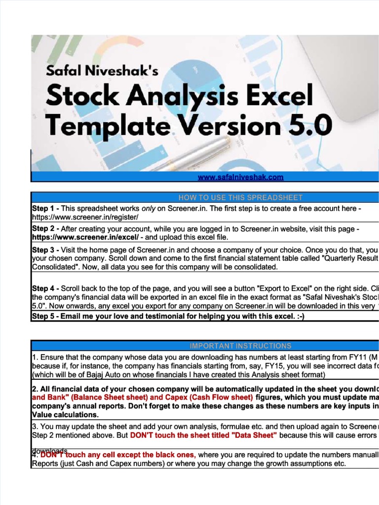 Create 7 Ultimate Steps For Your Safal Niveshak Excel Journey Excel Web