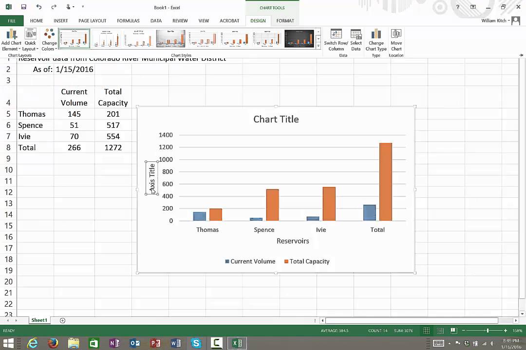 Create Excel Category Chart Youtube