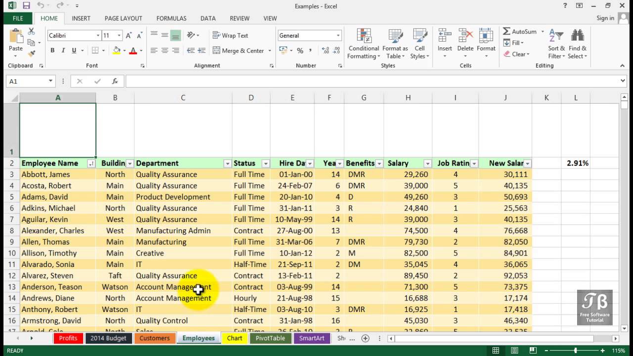 Creating And Managing Scenarios In Excel 2013 Tutorial Youtube