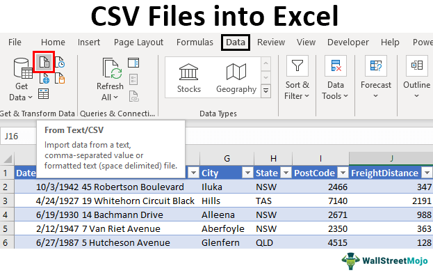 Csv Files Into Excel Methods To Open Csv Files In Excel Examples