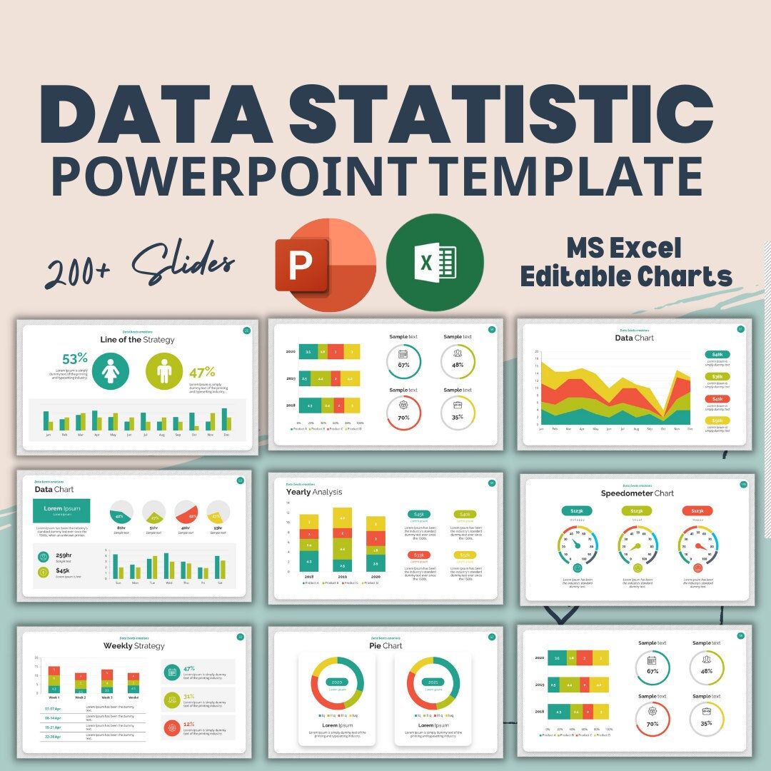 Data Statistics Powerpoint Presentation Template Impress Your Audience