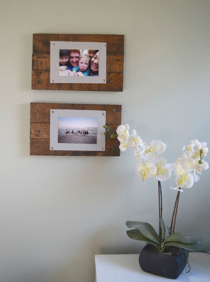 Diy Rustic Scrap Wood Picture Frames Spotlight Favorite Photos