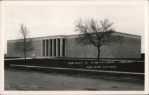 Dwight D Eisenhower Library Abilene Ks Postcard