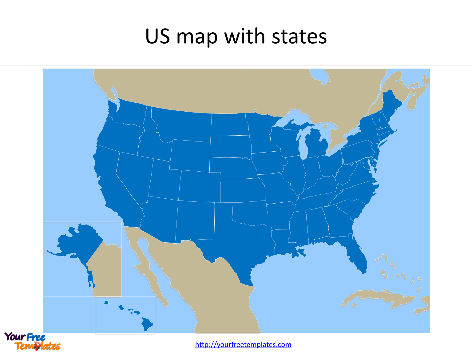 Editable Us Map For Microsoft Powerpoint Ultimate Us Map Kit Premiumslides Com