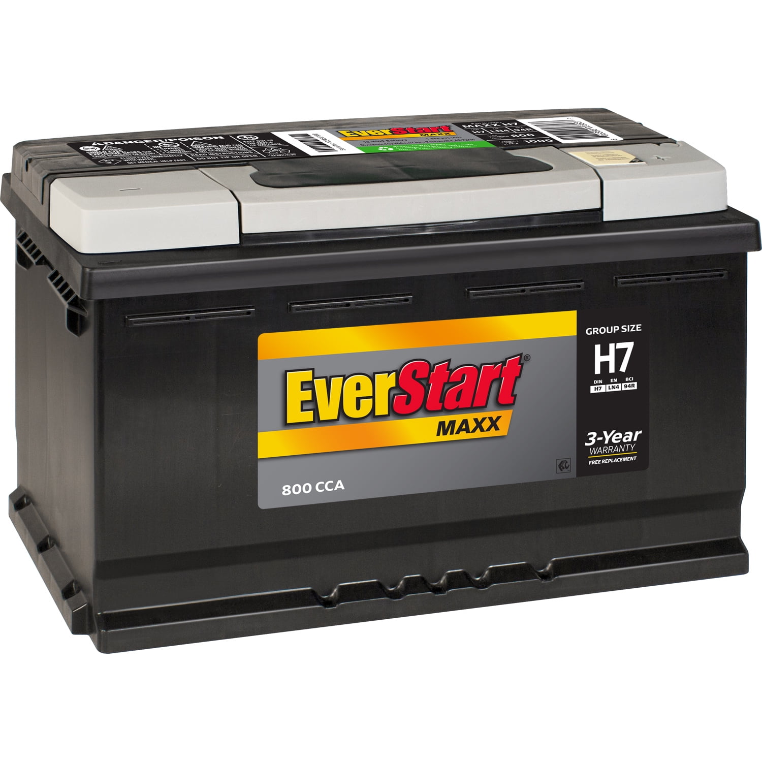 Everstart Maxx Lead Acid Automotive Battery Group Size H7 12 Volt 800