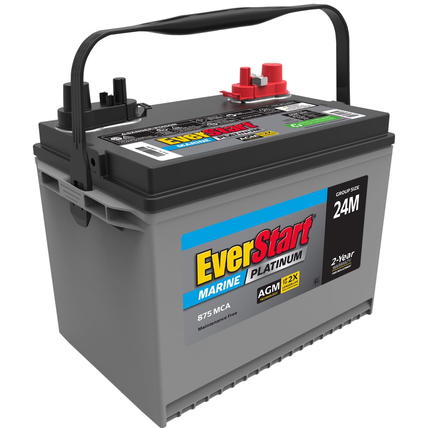 Everstart Plus Lead Acid Automotive Battery Group Size 24 Walmart