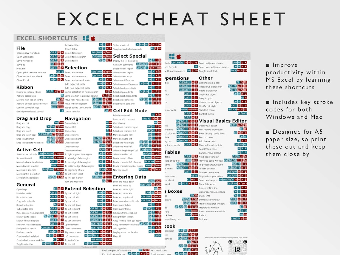 Excel Cheat Sheet Excel Cheat Sheet Excel Shortcuts Excel Hacks