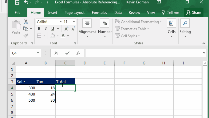 Excel Formula Reference To Name