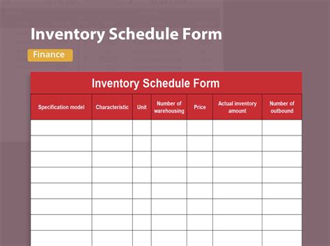 Excel Of Fixed Asset Inventory Schedule Xls Wps Free Templates