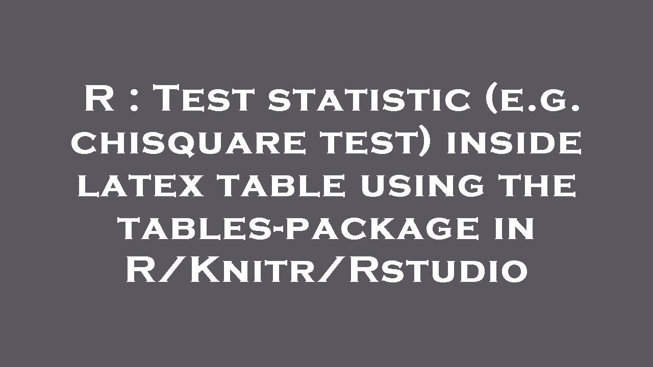 Excel Statistics Chisquare Test Of Association Youtube