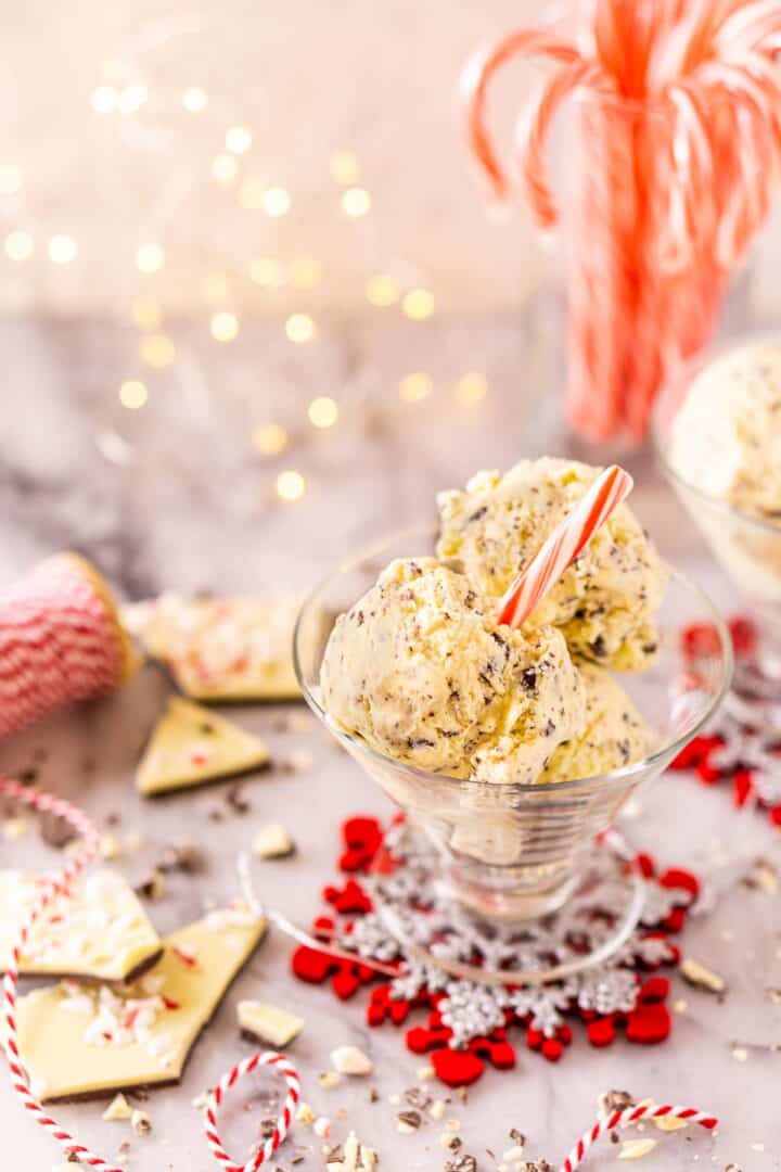 Festive Peppermint Bark Ice Cream Burrata And Bubbles