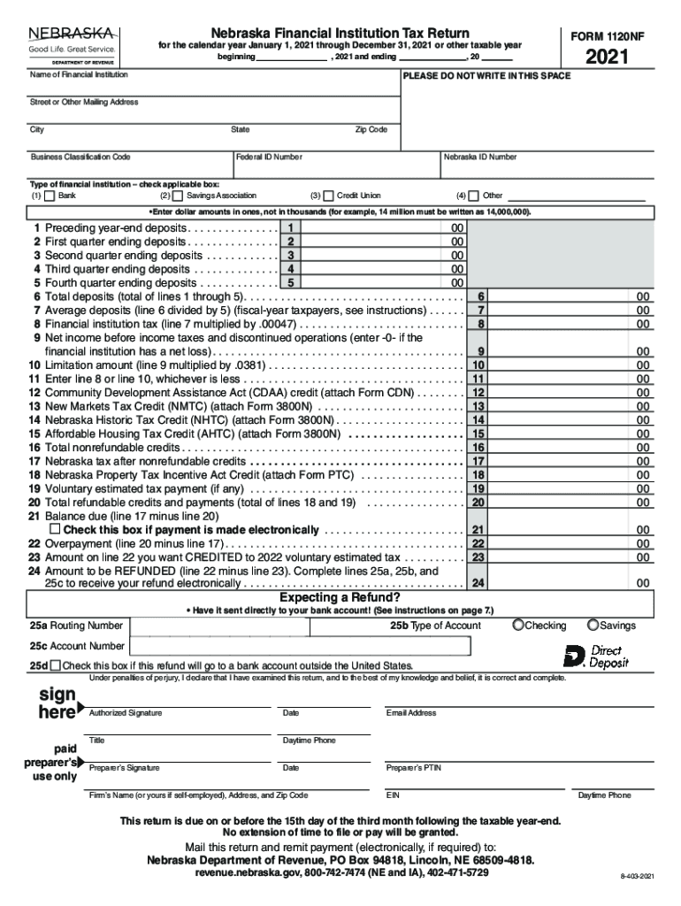 Fillable Online 2007 Nebraska Corporation Income Tax Booklet Included In This Booklet Form