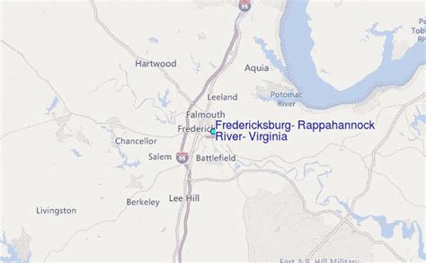 Fredericksburg Rappahannock River Virginia Tide Station Location Guide