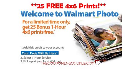 Free 25 4X6 Prints At Walmart Photo Free Store Pick Up Walmart