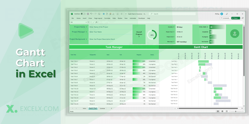 Gantt Chart Excel Excel