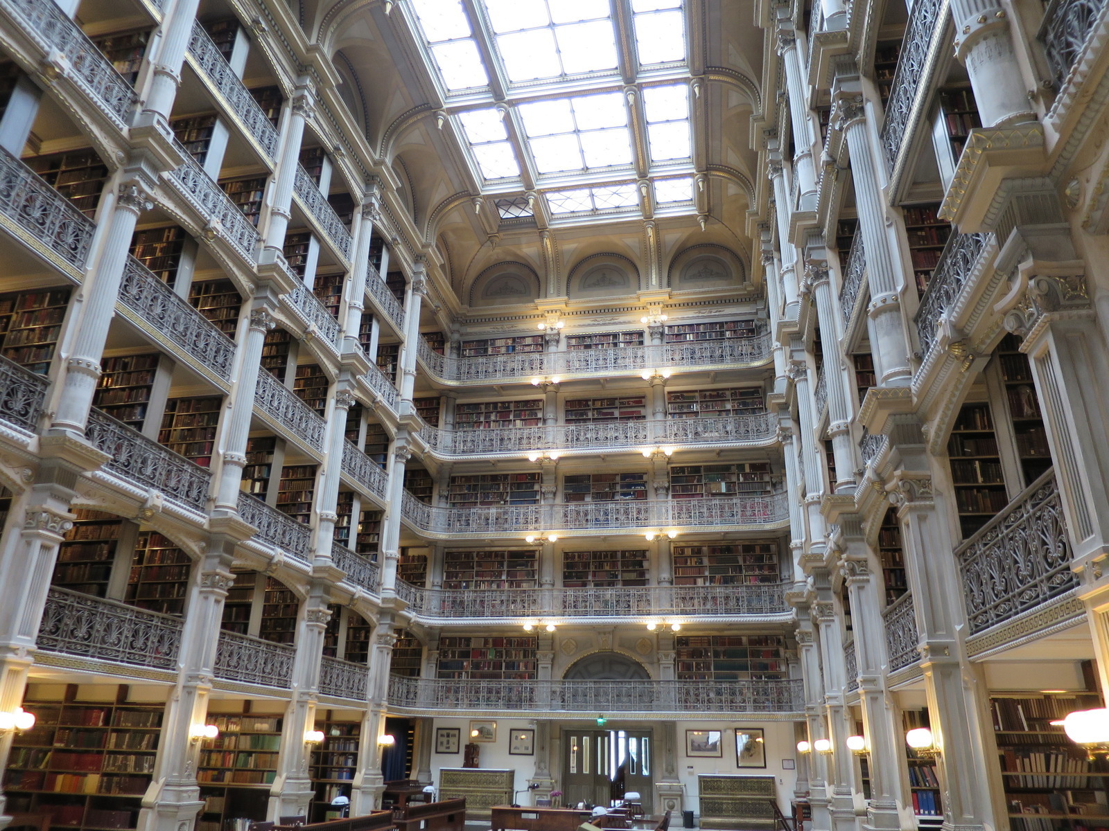 George Peabody Library In Baltimore Maryland Completed In 1878 R