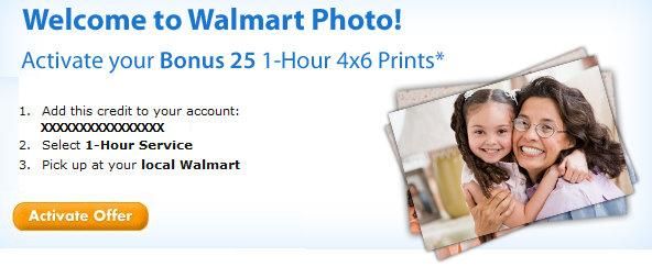 Get 25 Free 4 6 Photo Prints When You Sign Up With Walmart Photo