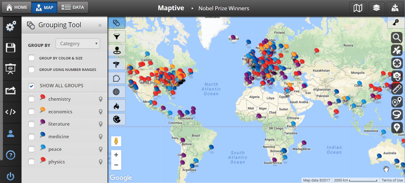 Gis Mapping Software Geographic Information Systems Maptive