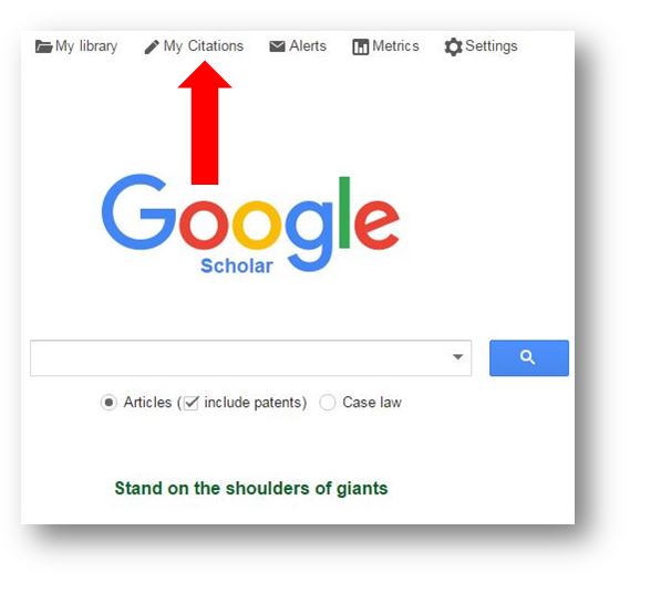 Google Scholar Citation Guide Research Guides At University Of