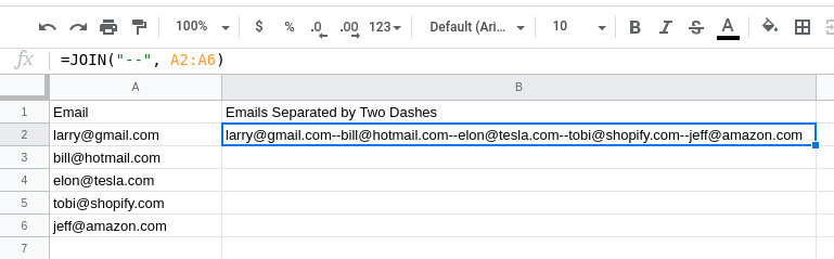 Google Sheets Tip Generate A Comma Separated List Of Values From A