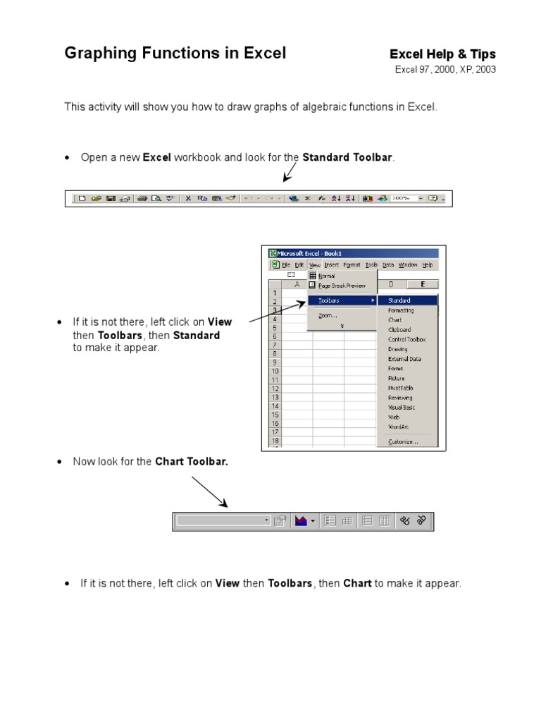 Graphing Functions With Excel