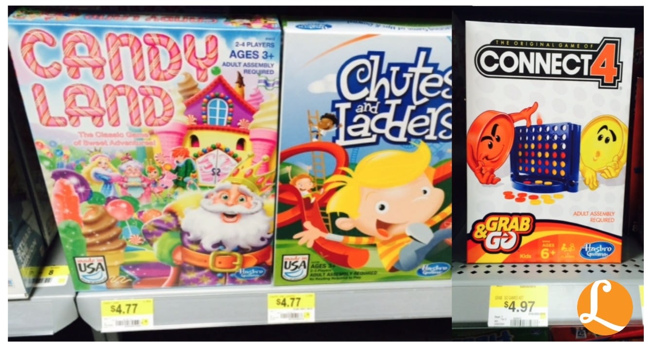 Great Hasbro Board Game Deals At Walmart 1 77 Candyland Chutes