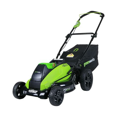 Greenworks 19 40 Volt Battery Powered Push Walk Behind Mower Walmart Com