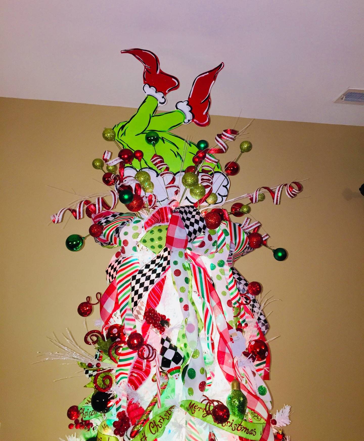 Grinch Christmas Tree Topper